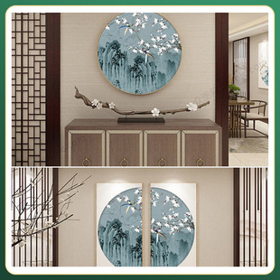 实木花格隔断镂空新中式屏风玄关栅栏吊顶电视背景墙仿古木雕门窗