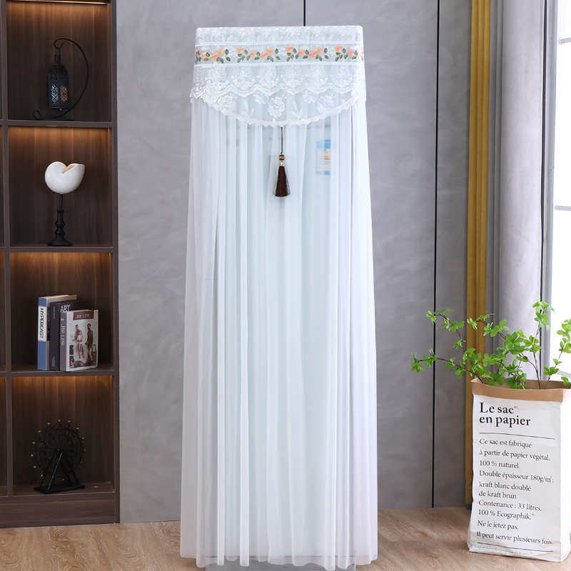 柜机立式空调防尘罩子蕾丝2024新款柜式方形空调V罩开机不取空调