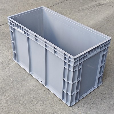 大号塑料箱4844灰色物流箱周转箱800*400*440加高欧标汽配塑料箱