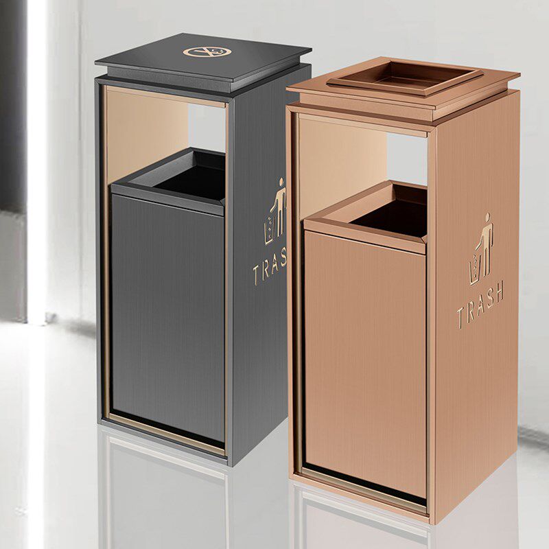 酒店不锈钢垃圾桶立式带烟灰缸大堂电梯口商场用果皮箱定制垃圾架,家庭/个人清洁工具,垃圾桶,淘宝优惠券,粉丝福利购,淘宝优惠卷