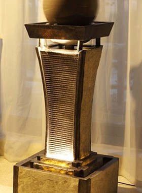 水流转动转运球流水喷泉水轮招财开业礼品客厅落地办公室公司摆件