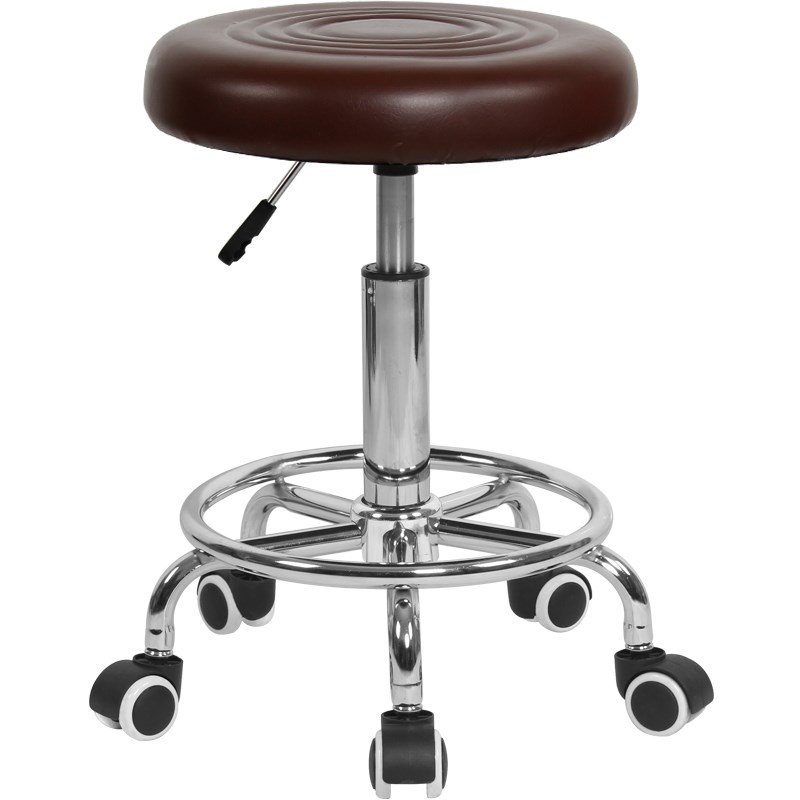 家用升降小圆凳子学生写字电脑椅美容美发简约轮子吧台旋转酒吧椅