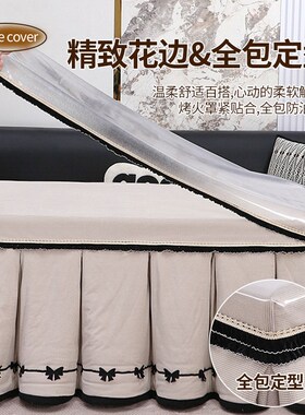 长方形烤火桌子罩套防油防水高级感透G明保护罩加厚烤火桌防水皮