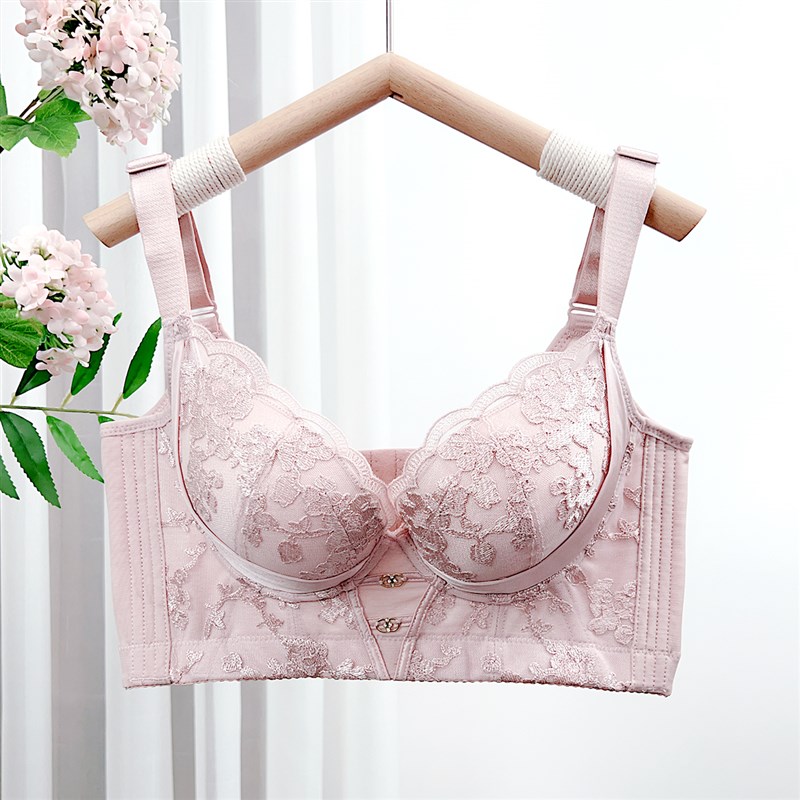 小胸聚拢平胸专用加厚显大调整型内D衣女矫正外扩防下垂收副乳胸