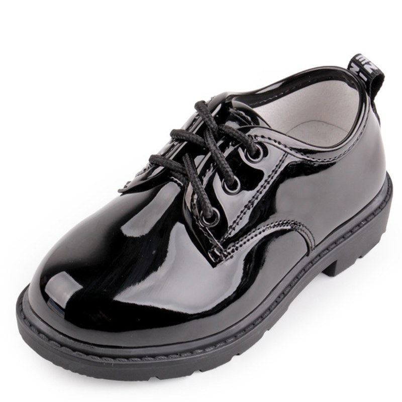2021春秋男童黑色皮鞋儿童小学生宝宝花童软底表演出英伦主持单鞋