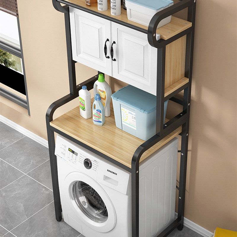 洗衣机置物架落地阳台卫生间收纳架滚筒波轮浴室架子多功能置物架