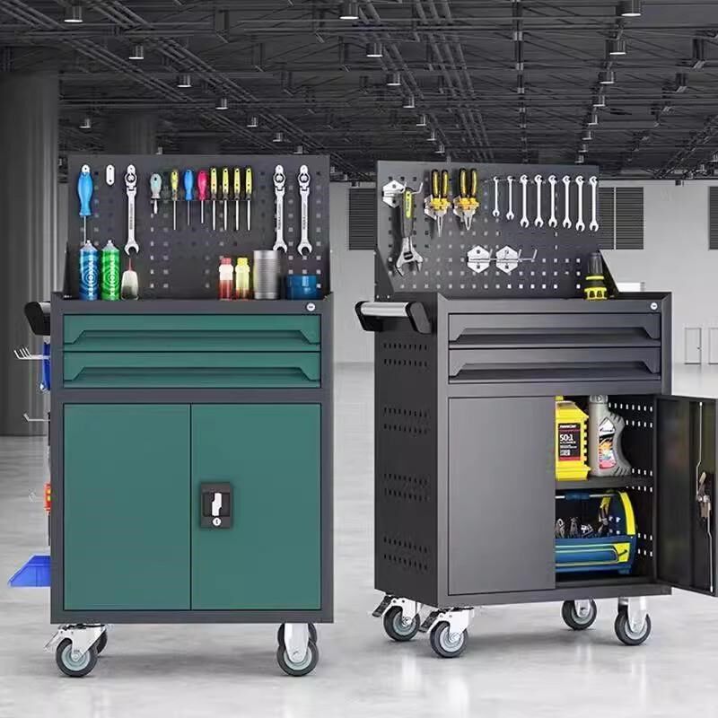 工具车工具柜车间汽修维修v柜钳工车间五金工具箱移动多功能小推