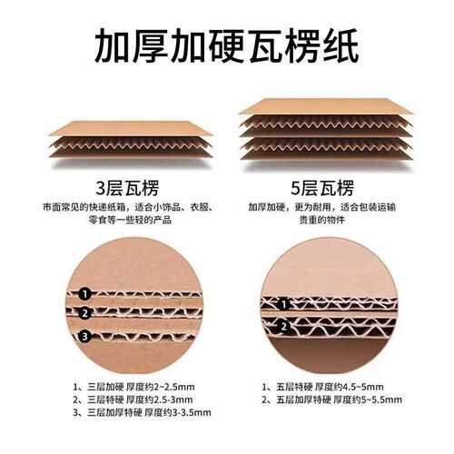快递箱定制长正方形搬家加厚快递纸箱子抗压可印刷快递包装箱