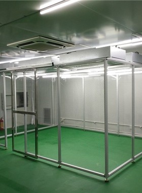 FFU铝型材百级无尘洁净棚简易净化室无尘车间局部百级千级无尘棚