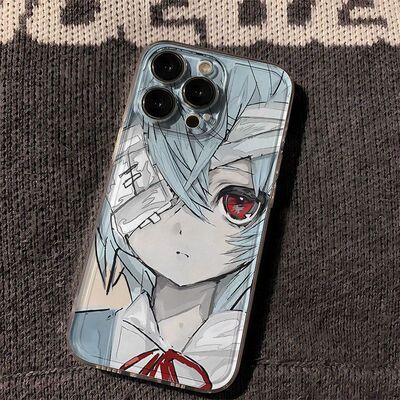 独眼绫波丽苹果17手机壳iphone16promax透明软壳保护套15plus专用14新款11手感超好12少女二次元动漫周边air