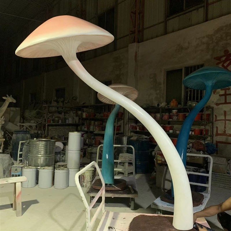 婚庆道具森系发光蘑菇大蘑菇路引水晶厅诧寂风酒店婚礼堂舞台摆件