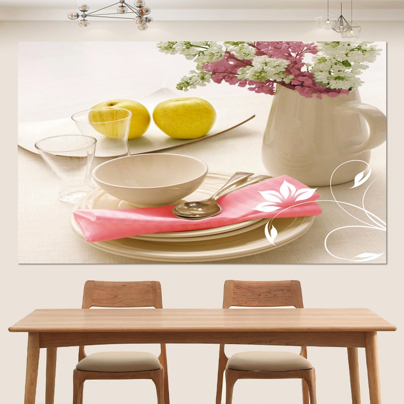 新款墙贴自粘壁画厨房客厅画装饰餐厅水果画蔬菜卧室墙面贴纸超大图片