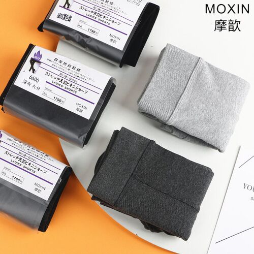 MOXIN摩歆6806秋冬季加绒x连裤袜女外穿显瘦竖条纹踩脚打底裤6805