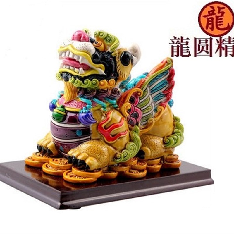 交趾彩陶貔貅精品摆件开业生日礼品办公室客厅摆件工艺品