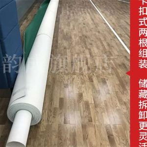 新款韵成羽毛球地胶垫收卷器球馆帆布收卷器移动式羽毛球场地