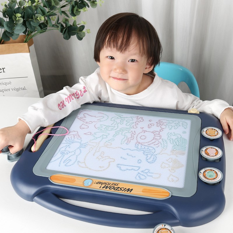 儿童磁性画板家用写字板可擦写超大画画板磁性写字涂鸦板彩色小孩