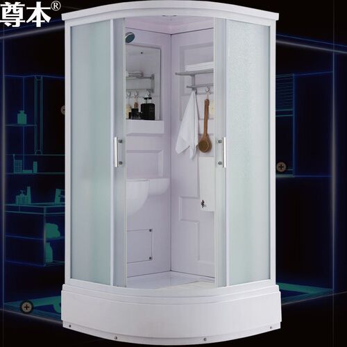 宾馆宿舍带蹲坑扇形淋浴房整体浴室一体式卫生间沐浴房集成卫生间