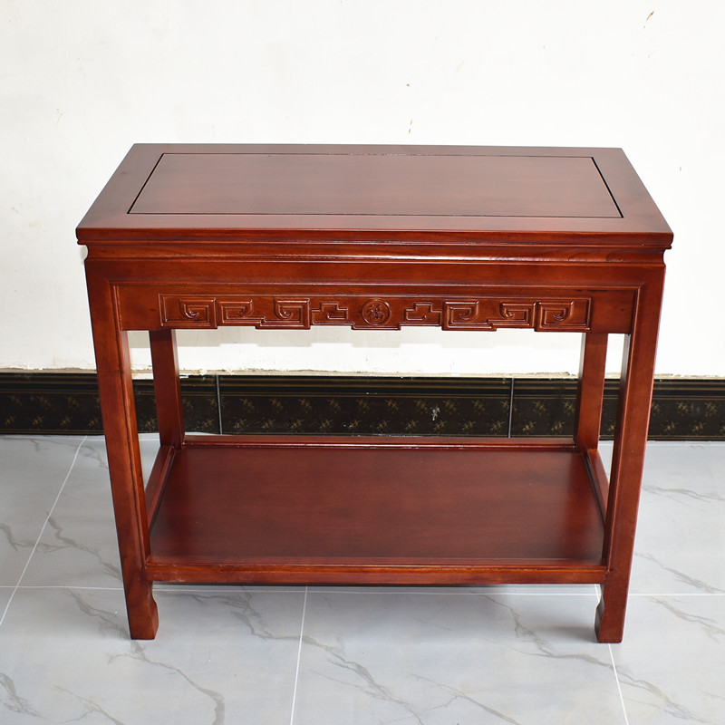 全实木鱼缸盆景架榆木奇石架室内客厅木质置物架花架花几现代中式