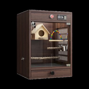 鹦鹉笼保温箱鸟笼子窝大号带抽屉实木虎皮鹦鹉鸟笼子宠物别墅暖风