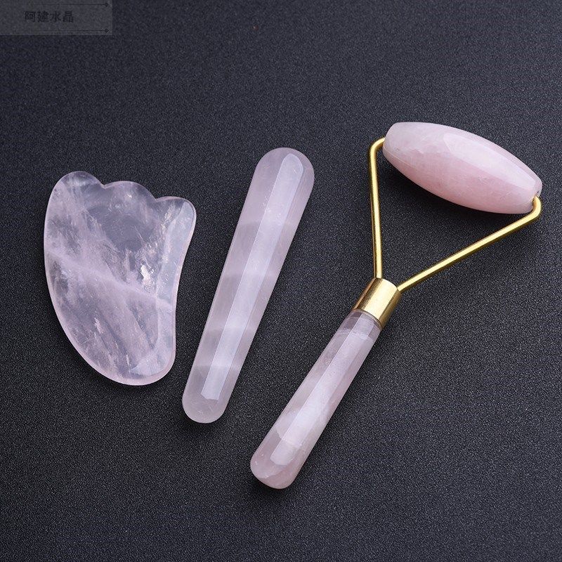 天然水晶按摩器玉石拨筋棒刮痧板滚轮面部按摩舒缓经络把包邮,饰品/流行首饰/时尚饰品新,DIY配件,淘宝优惠券,粉丝福利购,淘宝优惠卷