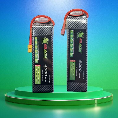 狮子锂电池2S3S4S 12V航模电池1500 2200 3000 4500 5200mah 40C