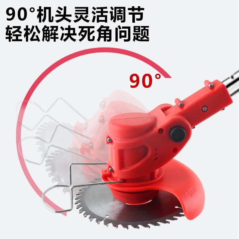 小型锂电打草机电动割草机家用园D林修剪割草机手持充电式除草机