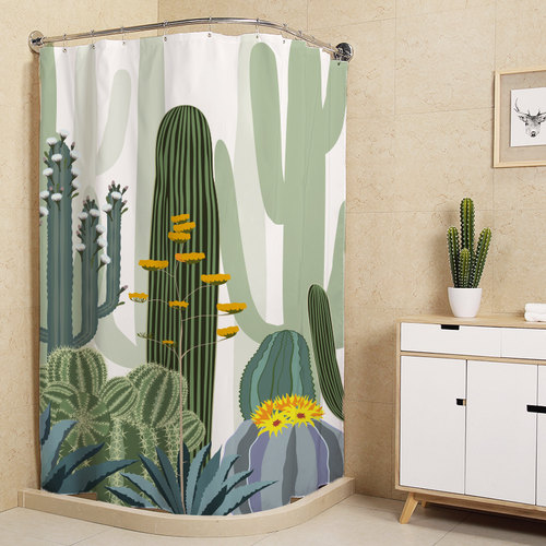 浴帘防水防霉卫生间隔断帘子套装加厚卫生间洗澡隔断帘浴帘防水布