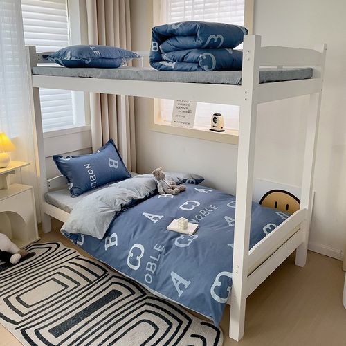 亲肤大学简约三件套床上用品上下铺学生宿舍床寝室单人床单