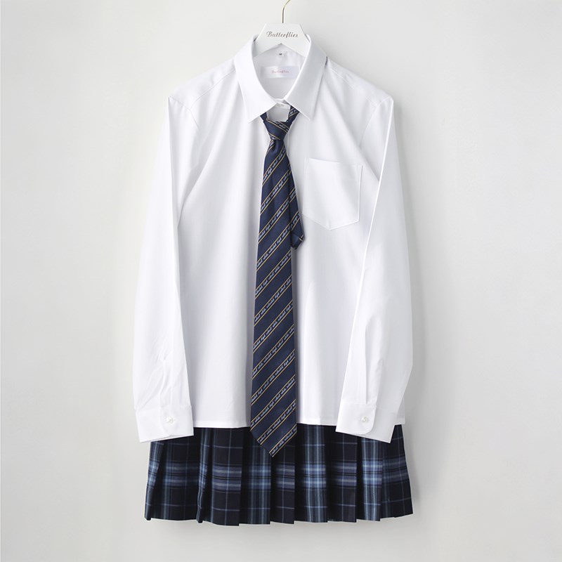 蝶衣 长袖白衬衫jk基础款 校Q供感 JK制服