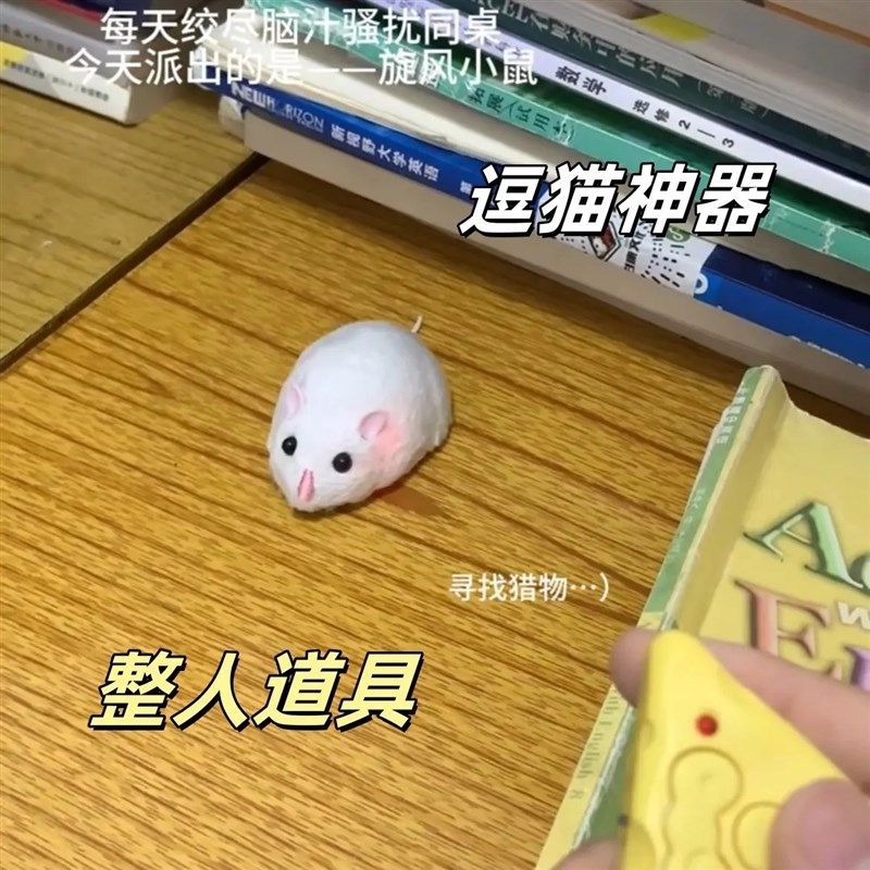 六一节礼物电动遥控小老鼠儿童玩具智能红外线小白鼠仿真动物玩偶