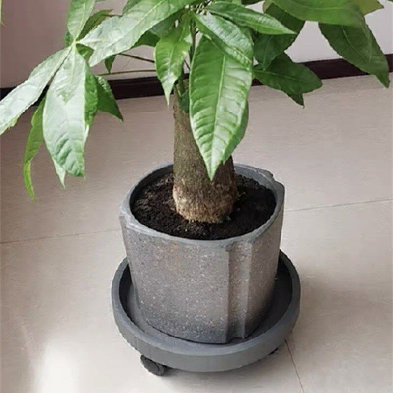 花盆底座带轮圆托盘子轮移动托盘花盘托水盘花盆Z底盘独立站