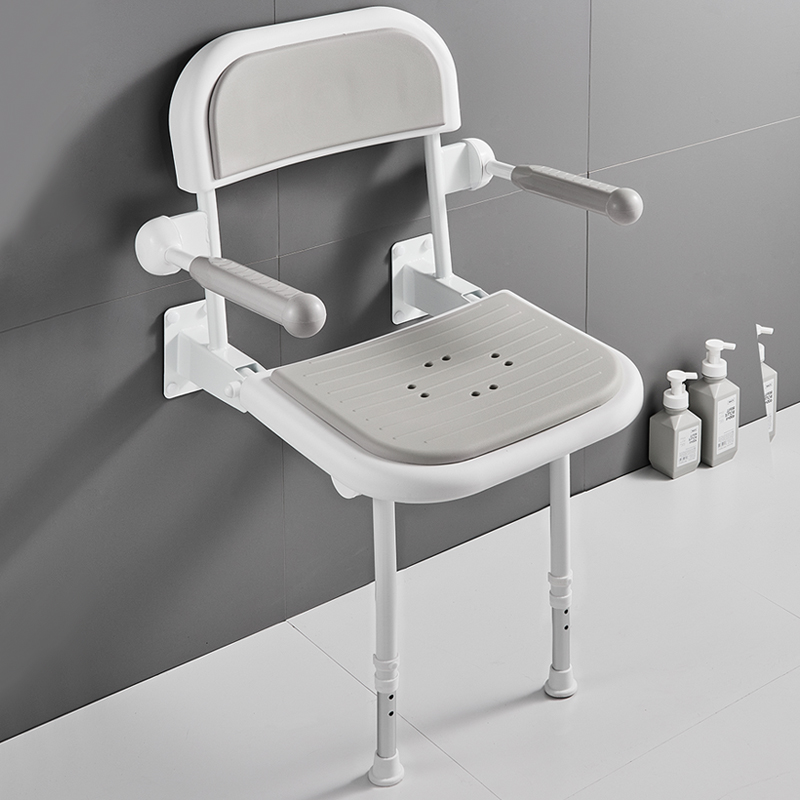 浴室折叠凳卫生间残疾人洗澡座椅老人淋浴沐浴靠墙防滑坐凳子