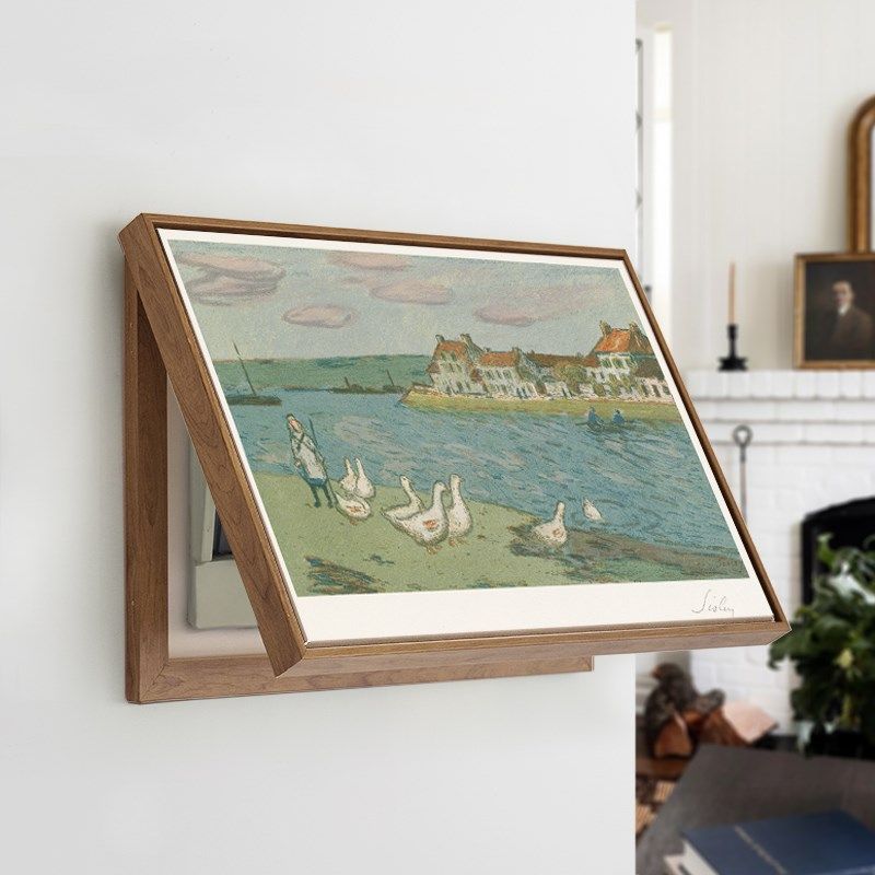 现代简约电表箱装饰画可翻盖遮挡配电箱挂画夏日曲,家居饰品,现代装饰画,淘宝优惠券,粉丝福利购,淘宝优惠卷