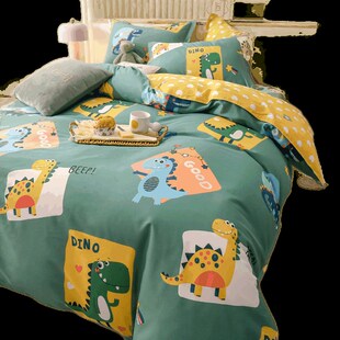 被套单件纯棉床h上四件套100全棉儿童床单被罩单人学生宿舍三件套