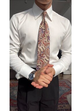 新款百搭英d伦商务绅士职业风多色可选大尖领衬衫2359