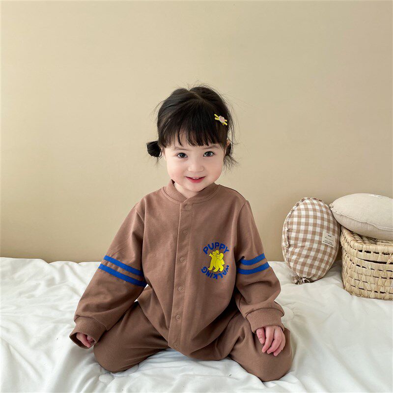 婴幼儿爬服宝宝春秋哈衣可爱超萌洋气女婴婴儿连体衣男婴潮款
