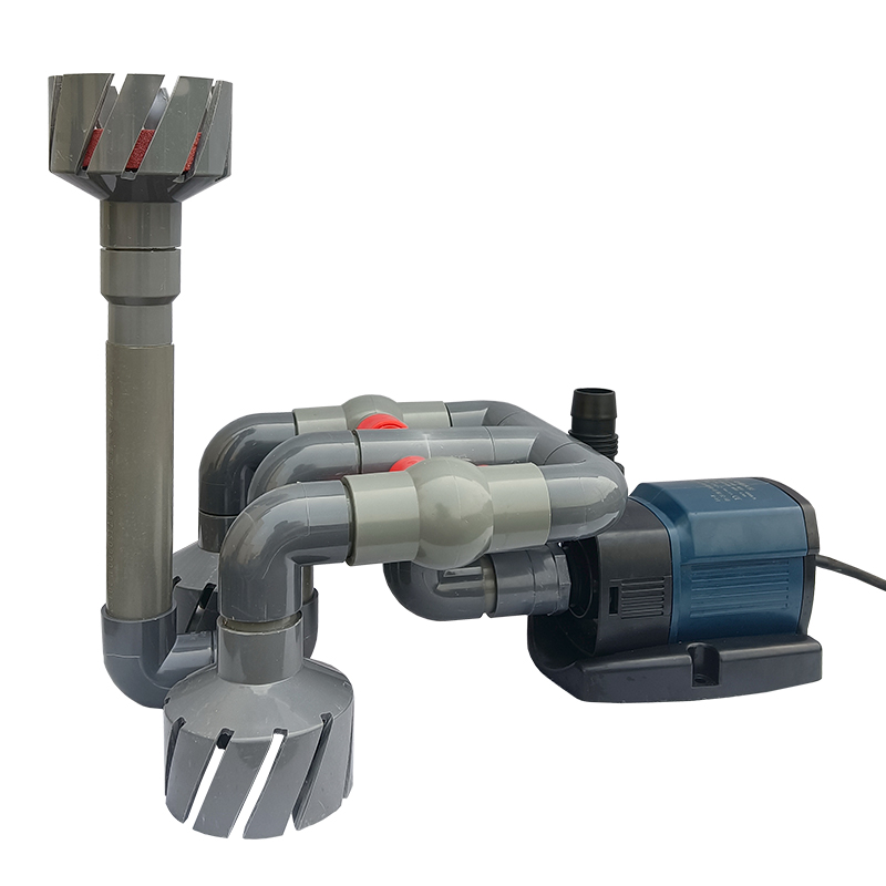 户外鱼池鱼缸水泵改底吸面吸除油膜撇渣器低水位水面过滤泡沫收集