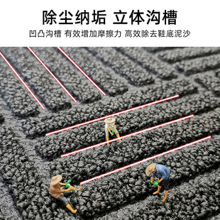 进门地垫入户门垫家用防滑除尘垫室外蹭土垫子酒店商用大门口脚垫