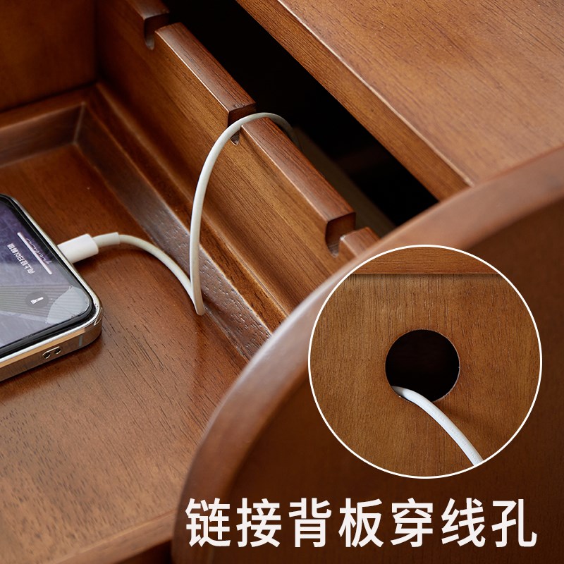 极窄床头柜小型超窄20cm30公分床边窄夹缝收纳柜子实木床头置物架