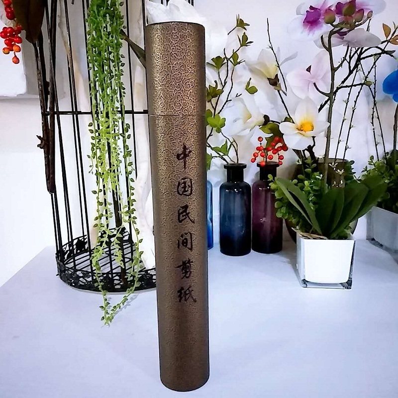 蔚县手工剪纸丝绸剪纸画挂画出国小礼物纪念品中国特色礼品送老外