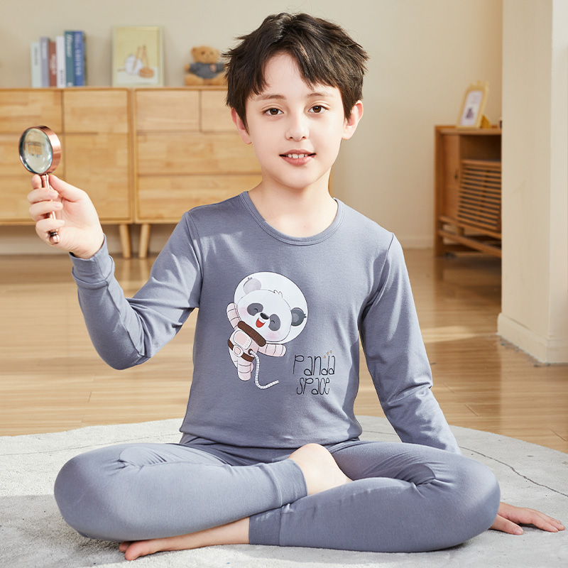 男童秋衣卫生裤套装7-8-10-12岁男孩小学生棉毛衫儿童保暖内衣