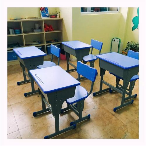 学校课桌椅可升降学校单人双人学生培训班睡午觉课桌椅