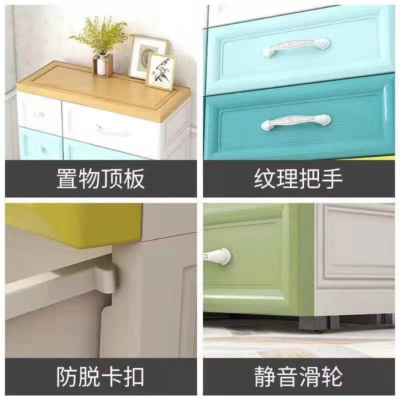 特大号加厚抽屉式塑料欧式简约收纳柜家用宝宝整理箱多层组合储物