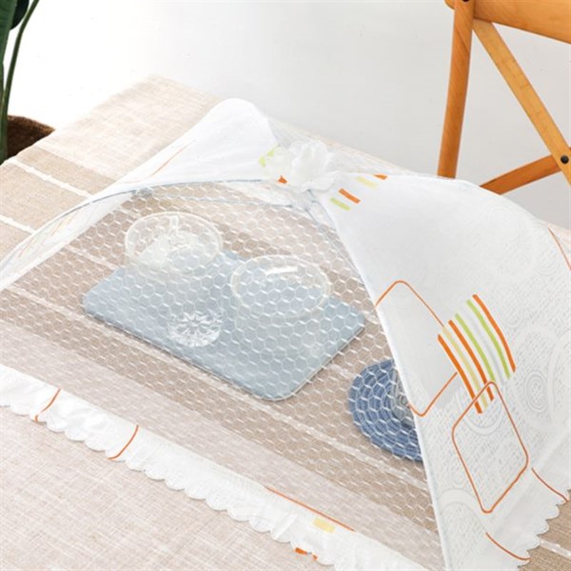 菜罩家用折叠可拆洗大号饭罩子餐桌上遮菜罩子防苍蝇盖菜伞罩新款