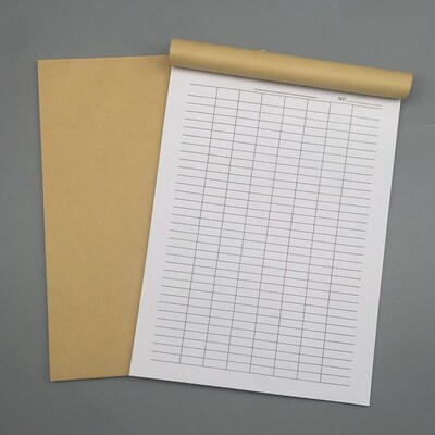 A4加厚空白万能表格本账务会计记帐明细本可定R制印刷统计出入库