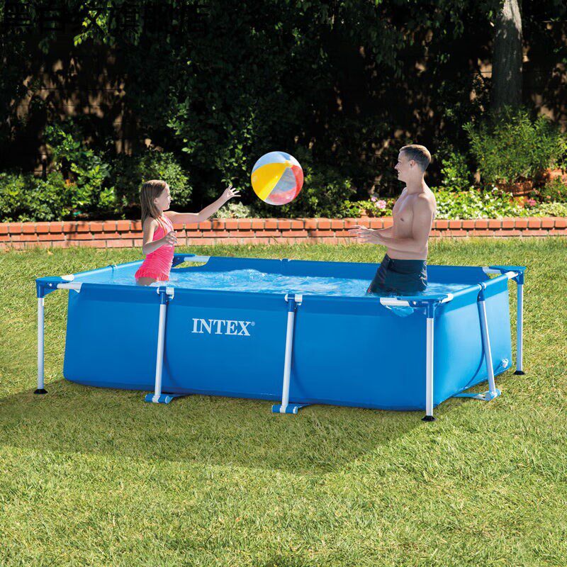 梦不落超大号儿童游泳池家用加厚支架水池充气养鱼池宠物洗澡定制
