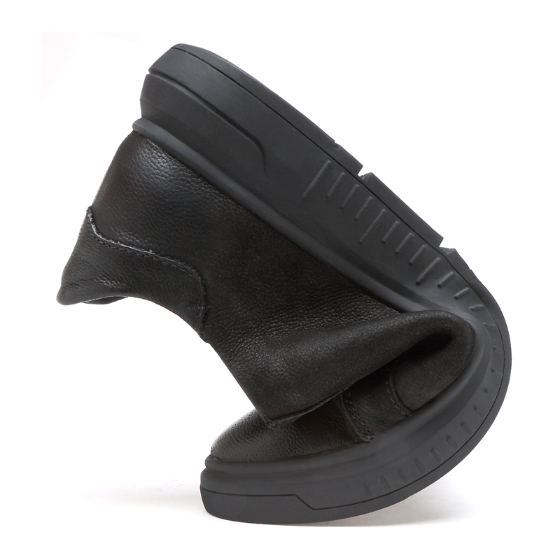 春秋季男鞋厚底增高鞋小码37磨砂韩版休闲纯黑板鞋潮大码4546