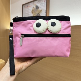 人气小包女新品ins潮流手机包出门带娃小手包买菜散步包粉色眼睛