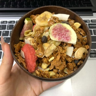 麦纤之控燕麦片代早餐酸奶水果坚果格兰诺拉无糖低脂烘焙即食冲饮