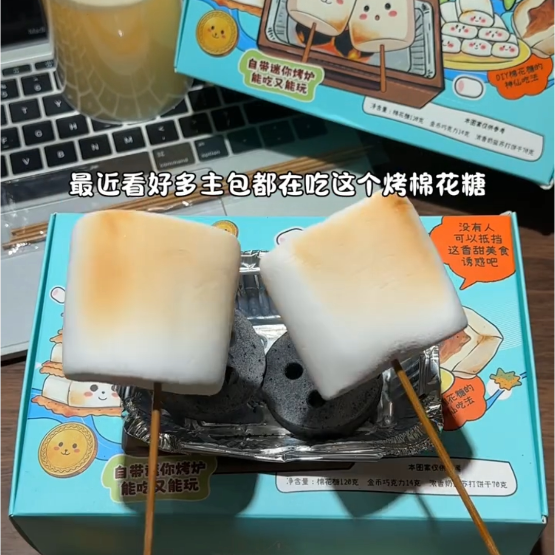 自嗨炉炭烤棉花糖DIY烧烤棉花糖网红自制夹心儿童小零食糖果网红,零食/坚果/特产,酥糖,淘宝优惠券,粉丝福利购,淘宝优惠卷